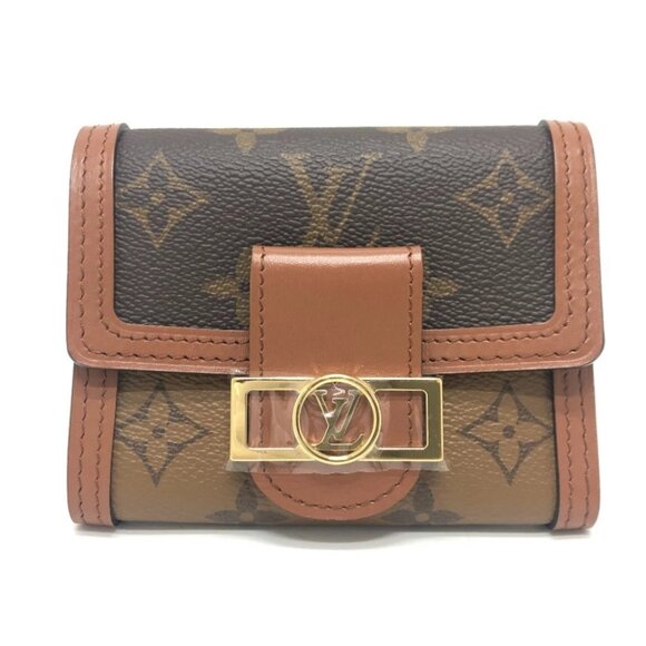 LOUIS VUITTON M68725 Portefeuille-Dauphine 3-furnace Trifold wallet Unused - Picture 1 of 11